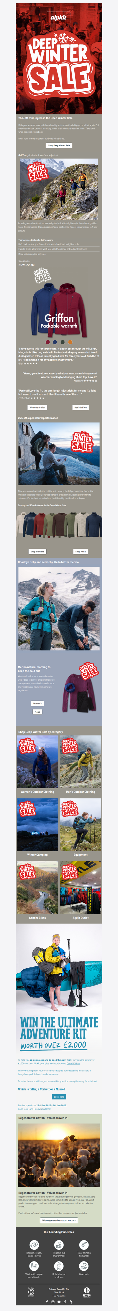 Our Deep Winter Sale Is On: warmth where it counts