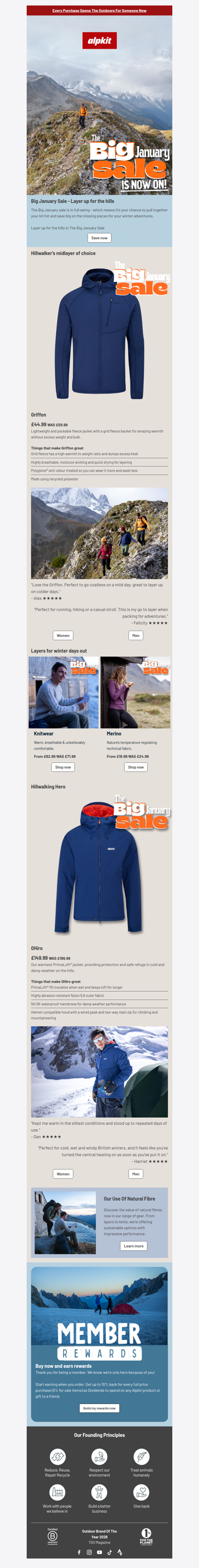 Big January Sale - Layer up for winter savings