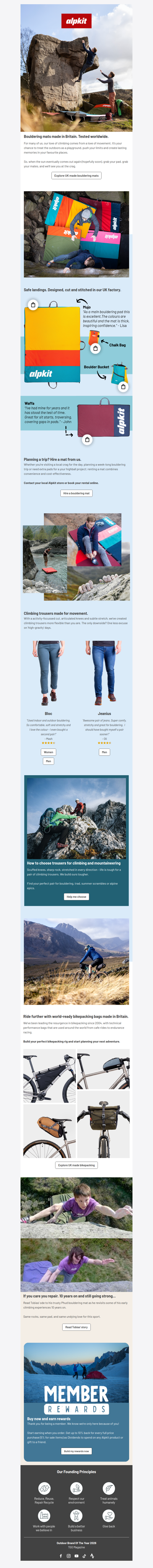 Bouldering mats made in Britain. Tested worldwide.