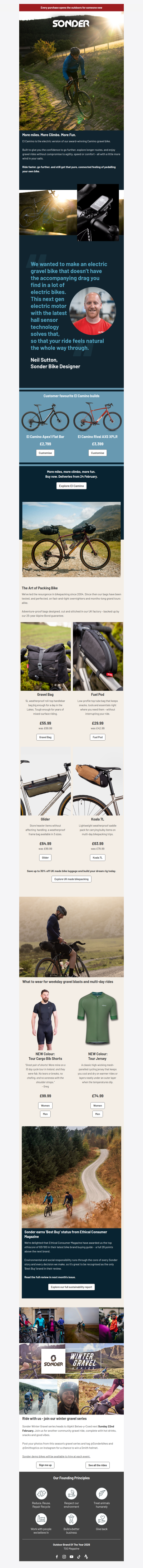 More miles. More climbs. More fun.