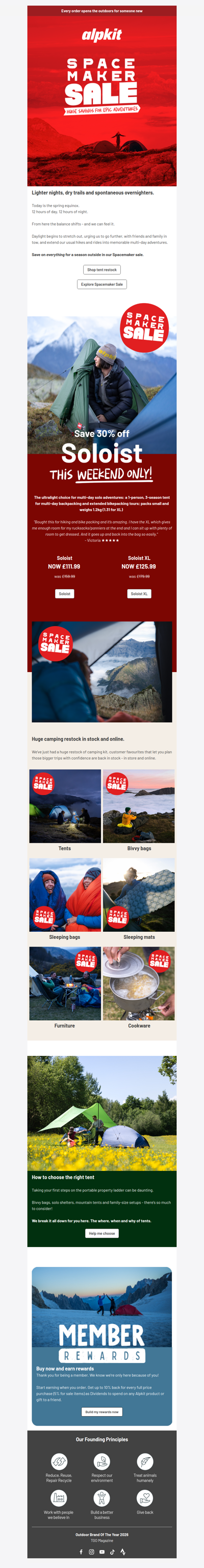 Everything sale - 30% off Soloist this weekend only