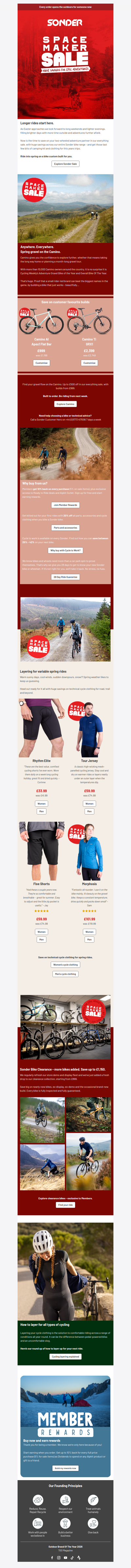 Everything sale - Up to £1150 off clearance bikes