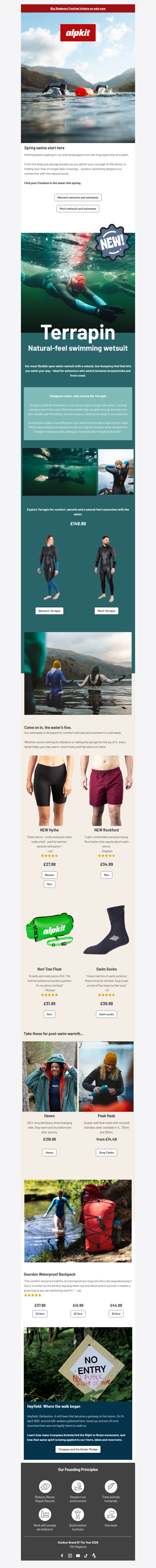 NEW Terrapin wetsuit - Spring swims start here