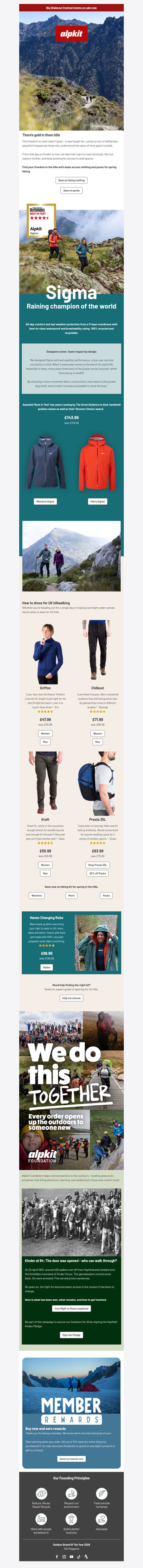 There's gold in them hills