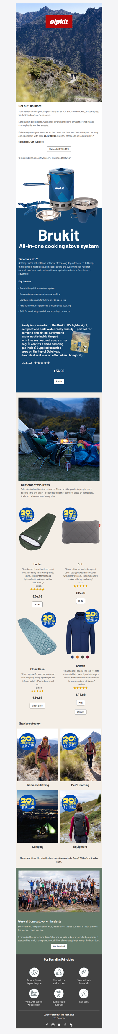 Don't miss out - GETOUT20 ends Sunday