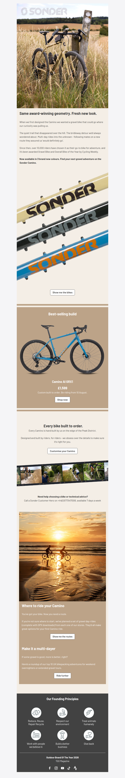 Same award-winning geometry. Fresh new look.
