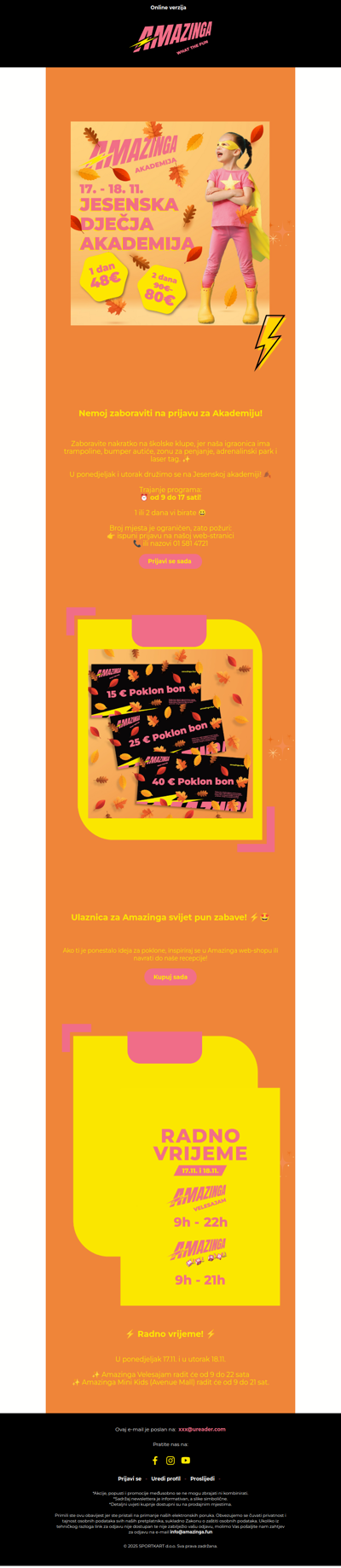 17. & 18.11. radimo od 9 sati!😃