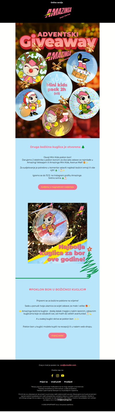 Sudjeluj u Amazinga Nagradnom natječaju🎅🏼🎅🏼