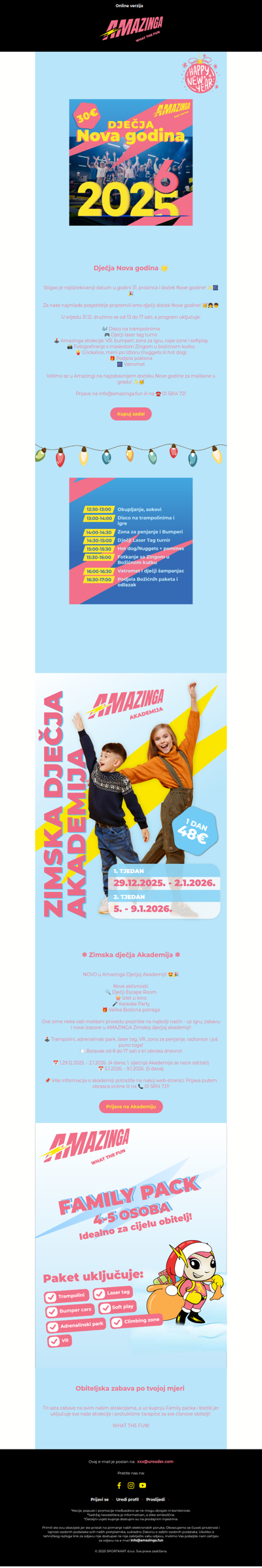 Gdje si za Novu? Čekamo te na proslavi Dječje Nove godine 🌟