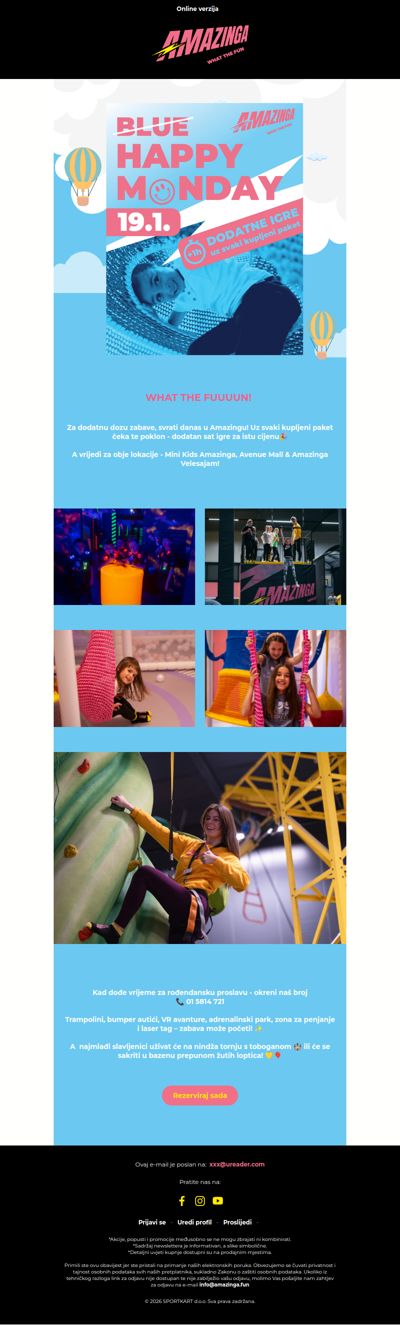 Dodatan sat zabave uz svaku kupljenu ulaznicu samo danas🎈🎈