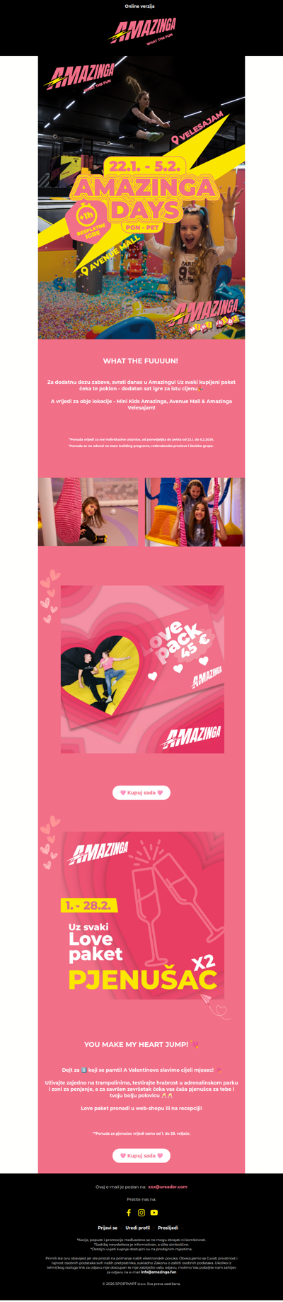 Dodatan sat zabave uz svaku kupljenu ulaznicu do 5. veljače ⚡⚡