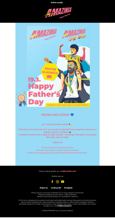 Sretan Dan očeva iz Amazinge 💙