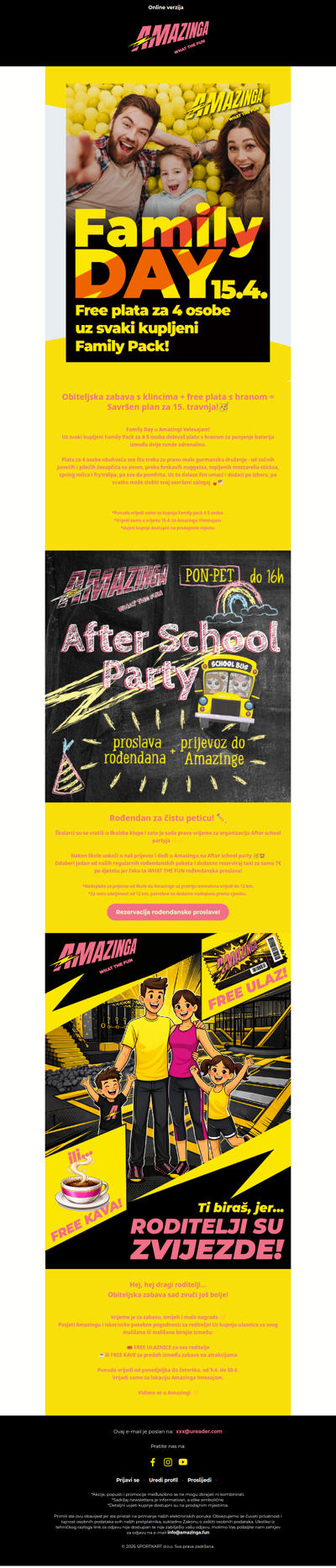 Dođi na Family day u Amazingu Velesajam 💛