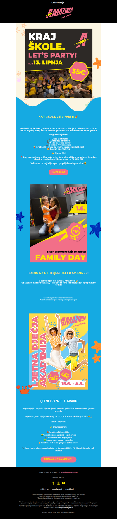 LET’S PARTY! Proslavi kraj škole u Amazingi 🥳