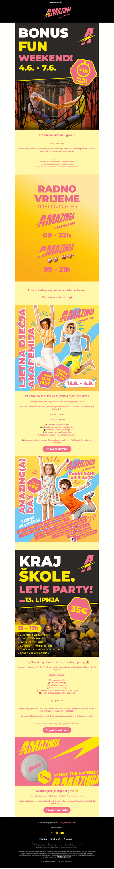 Provjeri koje smo ti pogodnosti pripremili za produženi vikend😍