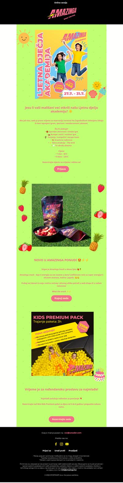 Jesi li već isprobao naš novi Amazinga snack ⚡️☀️