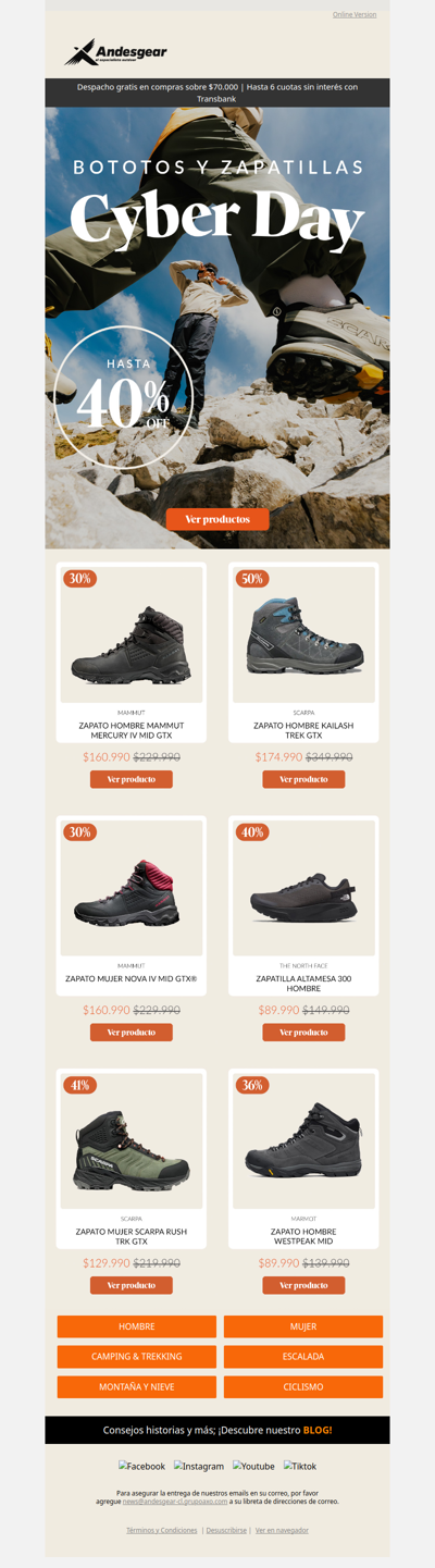 Bototos y zapatillas con hasta 40% OFF🥾