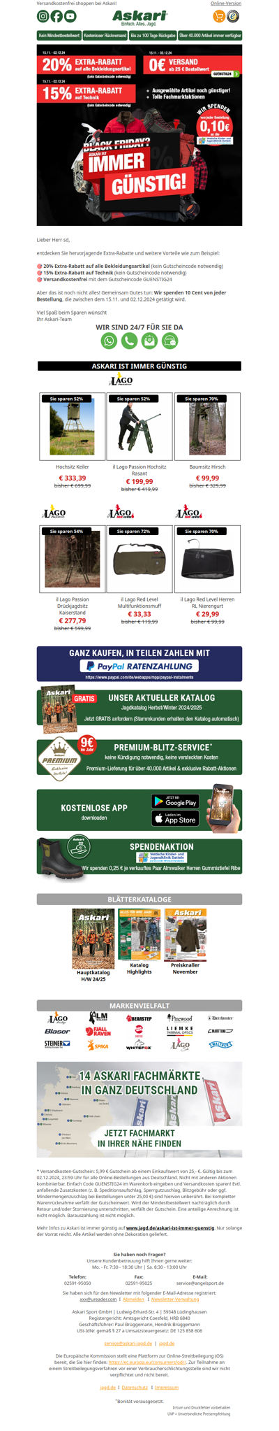 Black Friday? Wir sind IMMER günstig!