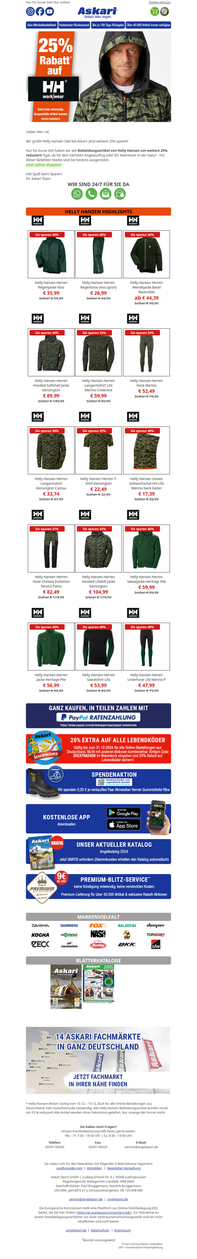 HELLY HANSEN | JETZT 25% EXTRA-Rabatt sichern!