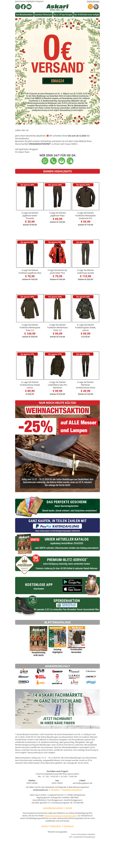 Unser Geschenk für Sie: Versandkostenfrei einkaufen!