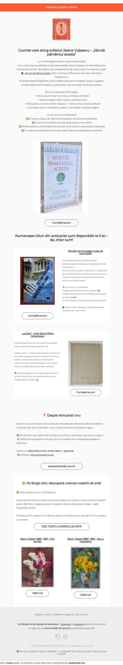 FWD: Cuvinte care ating sufletul: „Sărută pământul acesta”