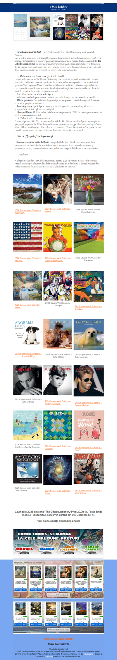 📣Când în sfârșit au ajuns calendarele pe care le așteptai! 🕒