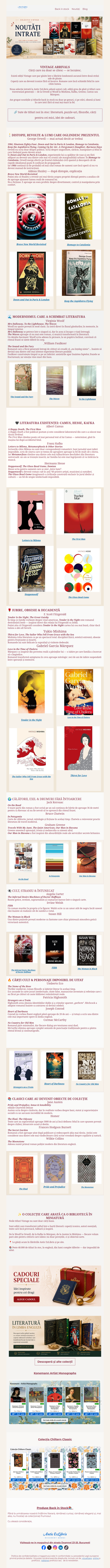 VINTAGE ARRIVALS ✦ Cărți care nu doar se citesc — se locuiesc.
