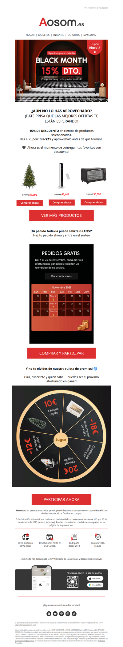 BLACK MONTH ¡Aún estás a tiempo de aprovechar tu 15%!