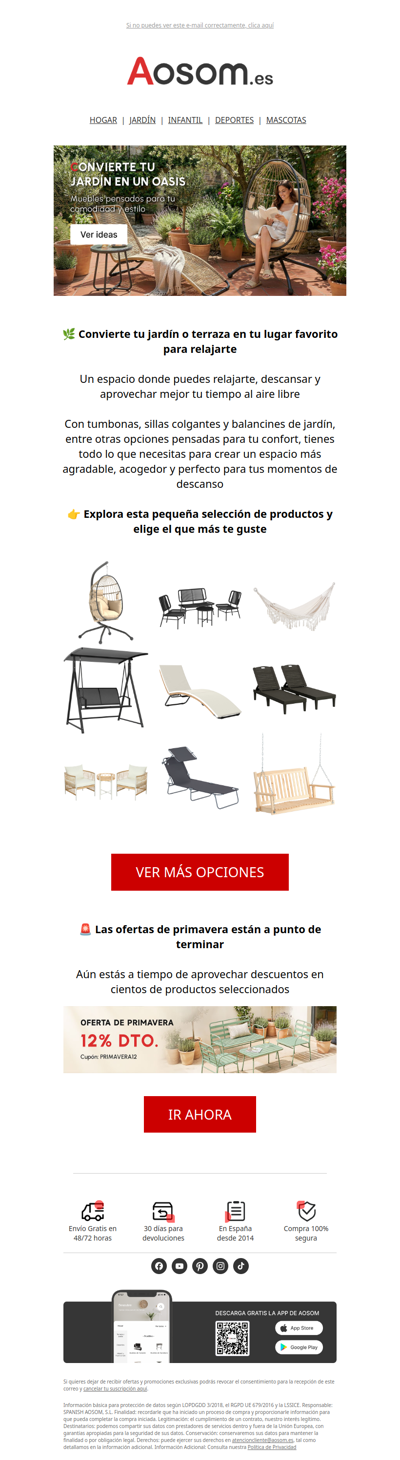 🌿 Crea tu espacio de relax