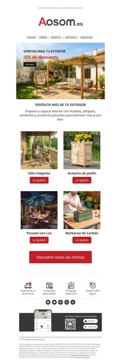 Prepárate para la vida al aire libre 🌻
