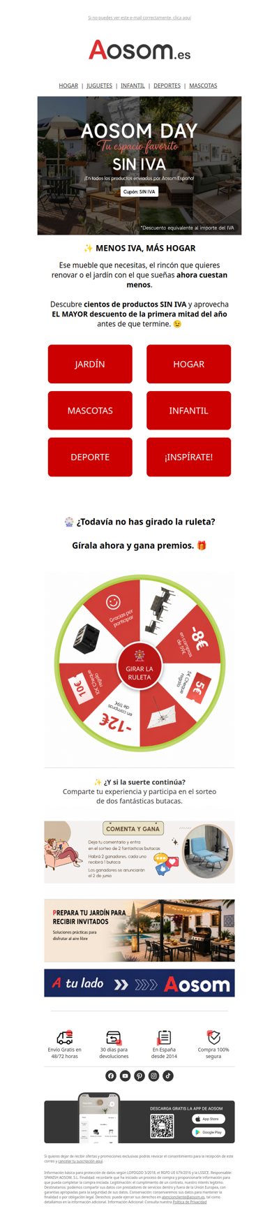Vuelven los días SIN IVA 💸
