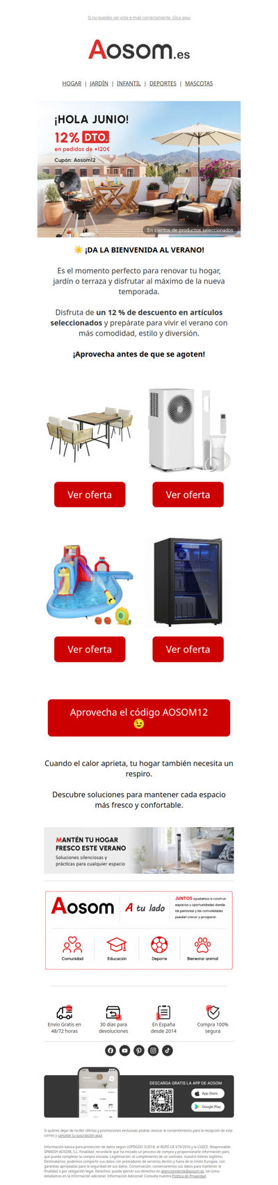 ☀Tu casa pide verano y tu bolsillo estas ofertas