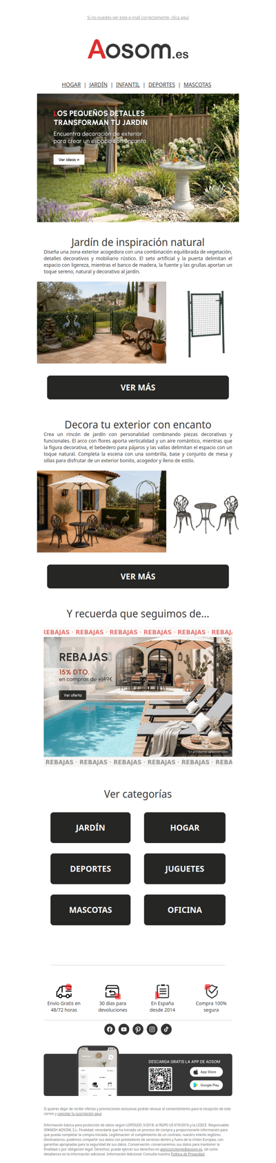 🌞Renueva tu jardín con las rebajas de verano
