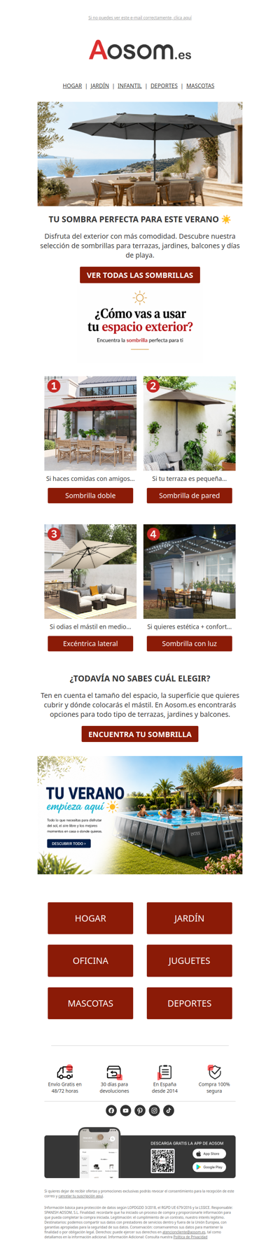 😎Este verano, que no te falte sombra