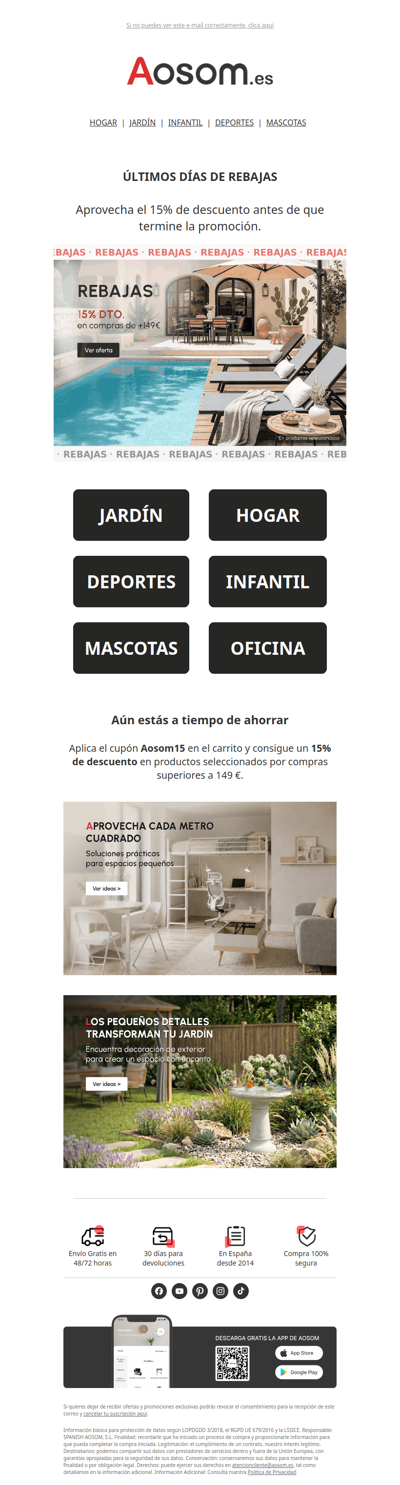 ⌛ÚLTIMOS DÍAS DE REBAJAS