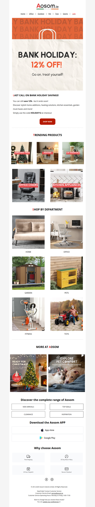 LAST CALL: Bank Holiday savings are ending!