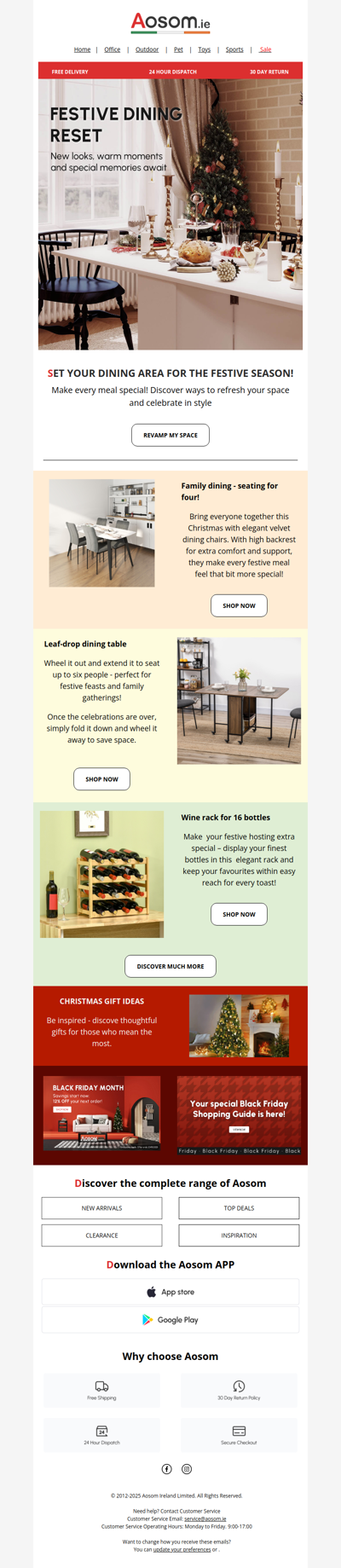 Your festive dining refresh starts here! 🎄