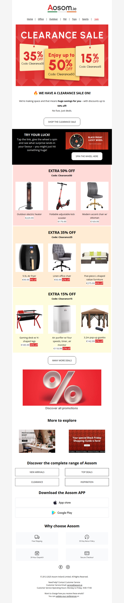 Clearance deals just dropped - fancy a prize too?