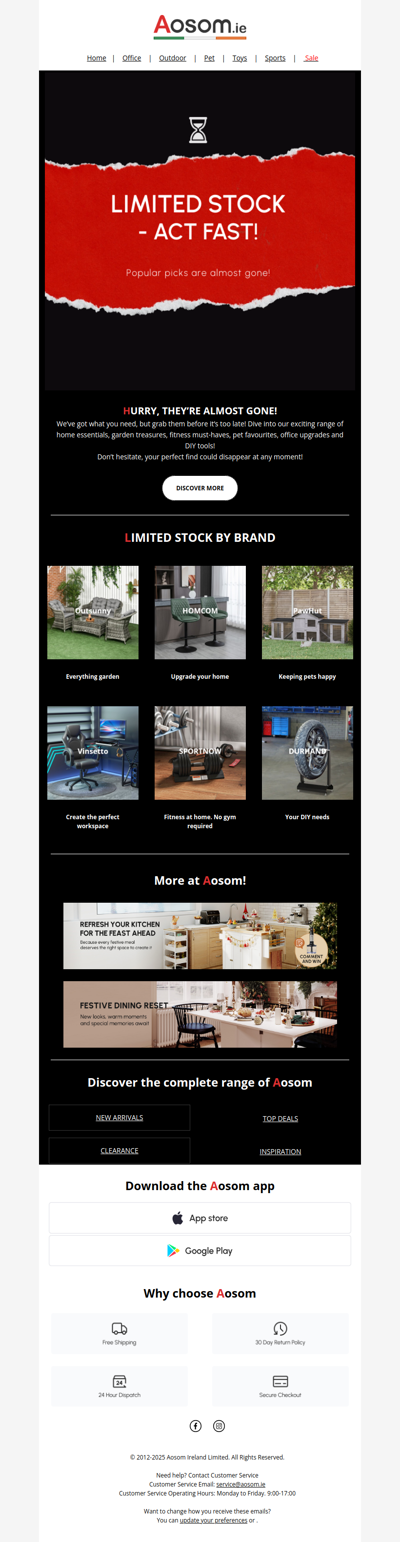 Stock won't last – shop now!