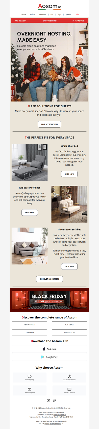 Hosting this Xmas? Make sure you have space!