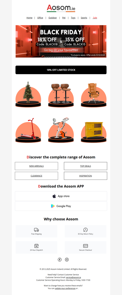 18% and 15% OFF 🔥