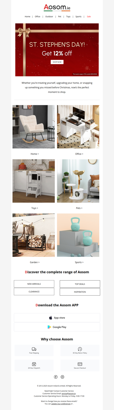 🎉 ST. STEPHEN'S DAY!