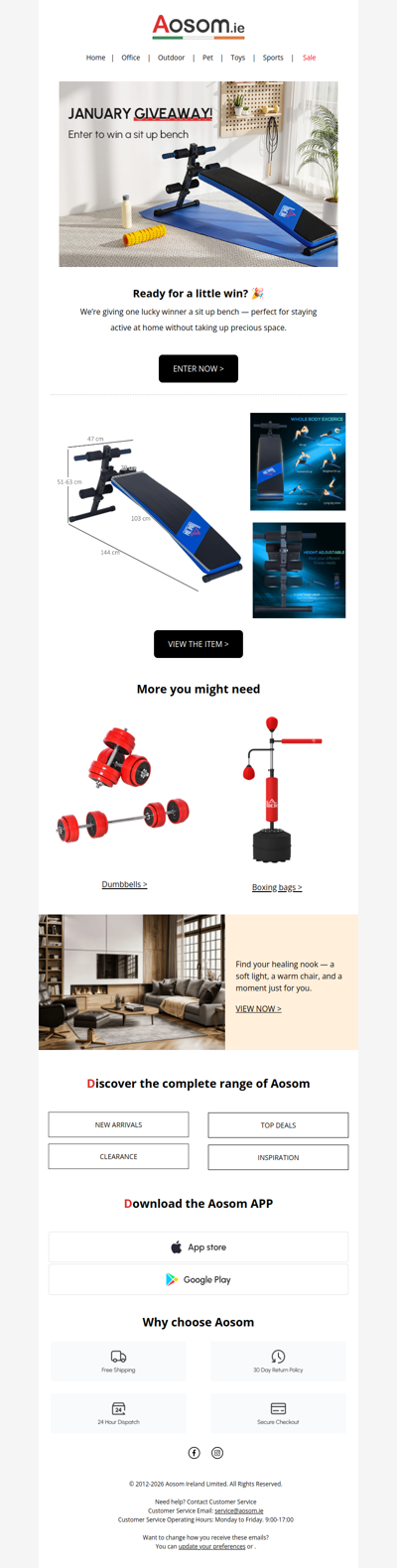 🎁 Win a sit up bench!