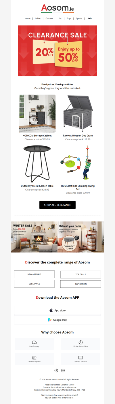 🎁 Clearance event!