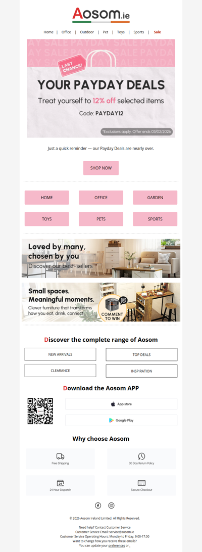 Last call: Payday deals — 12% OFF 💸