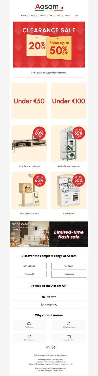 🎁 Clearance event!