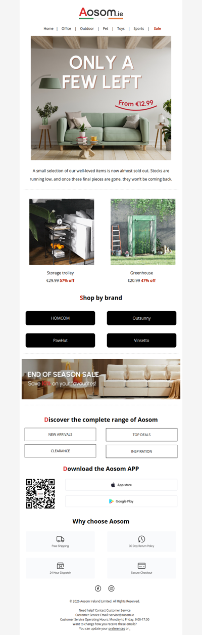 Only a few left — now’s the moment! 🔥