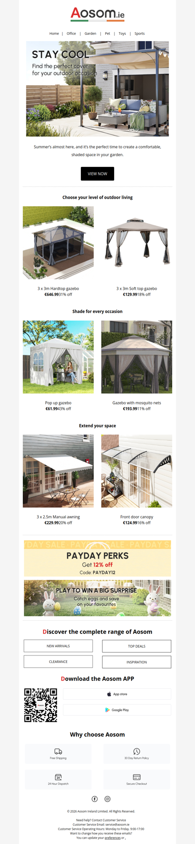 Find the perfect cover for your outdoor occasion🌞