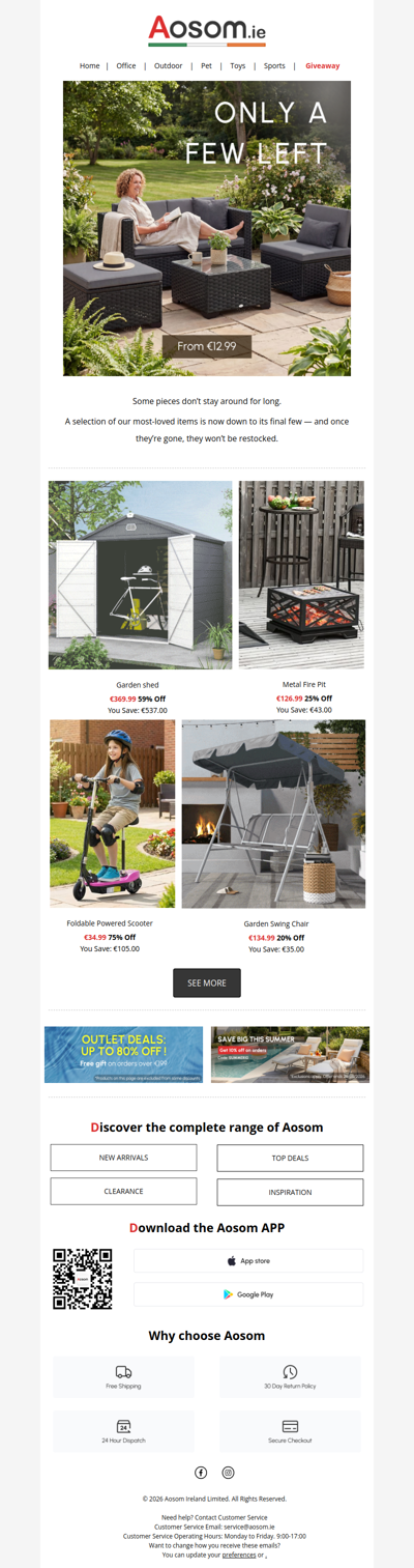 Only a few left — Don’t miss out!