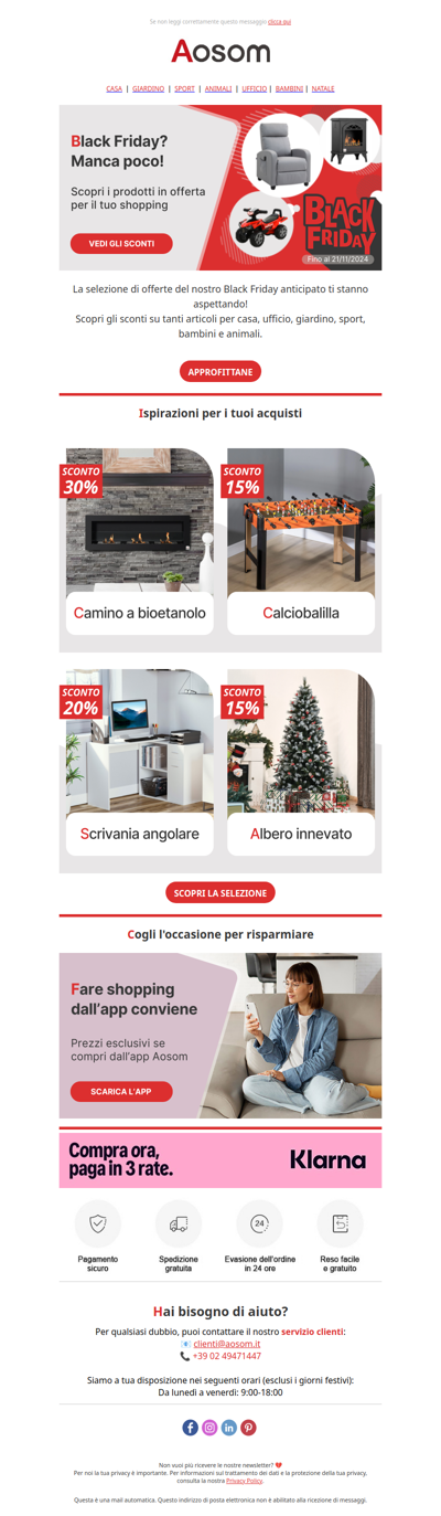 Le offerte Black Friday arrivano prima